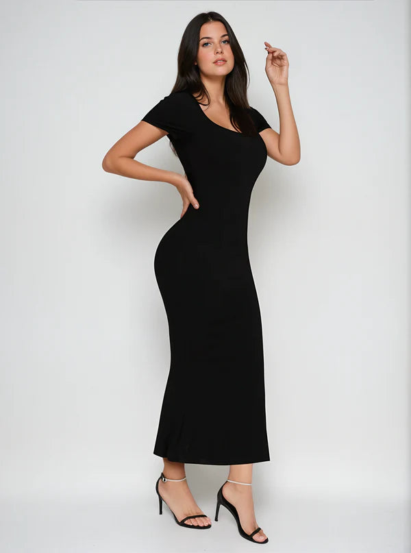 SHORT SLEEVE MAXI