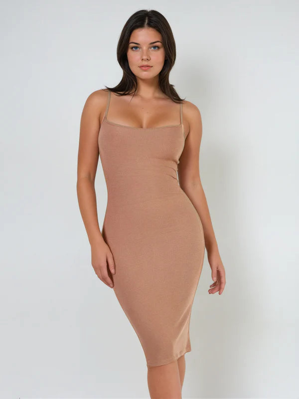 SLIP MIDI DRESS
