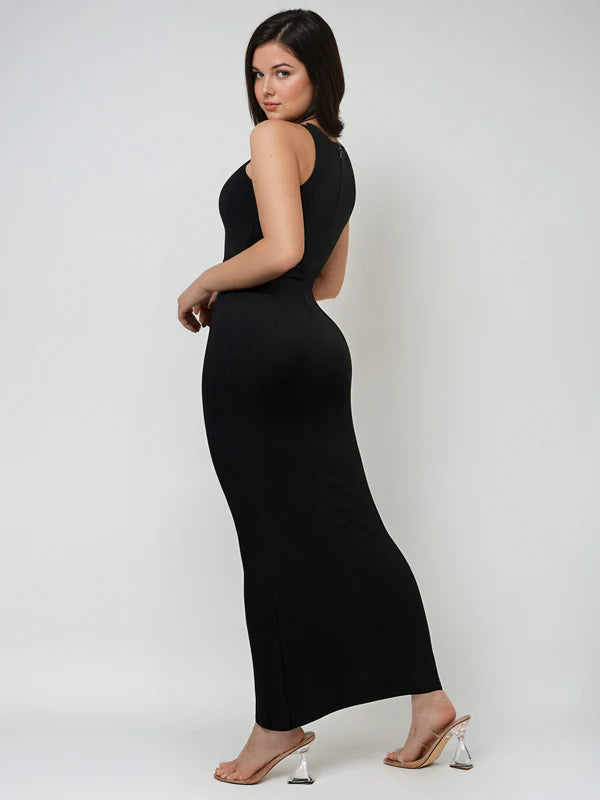 CREW NECK MAXI