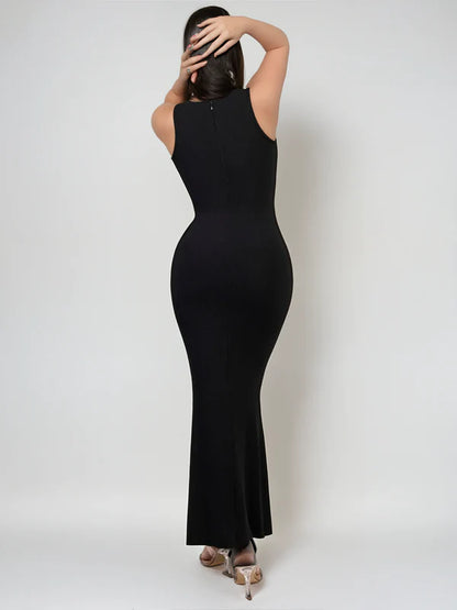 CREW NECK MAXI